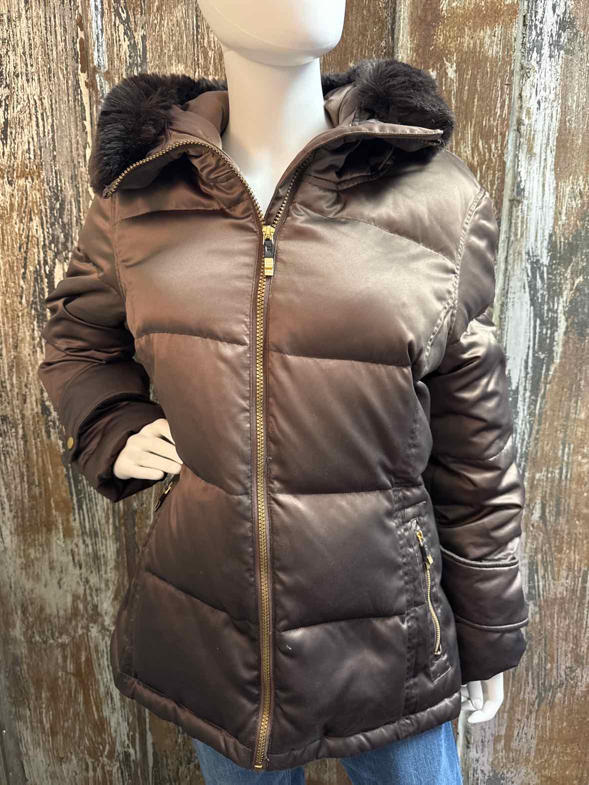 Calvin Klein Size Large Brown Coat
