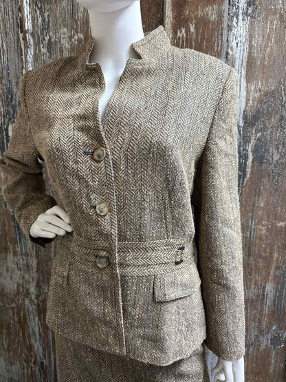 Carlisle Size 14 Brown 2 Piece Suit