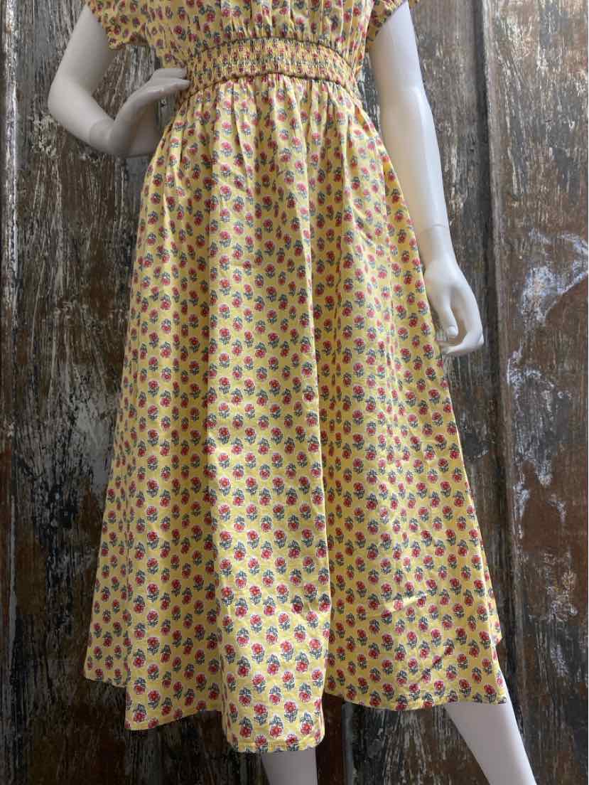 J. Crew Size extra small Yellow Floral Dress