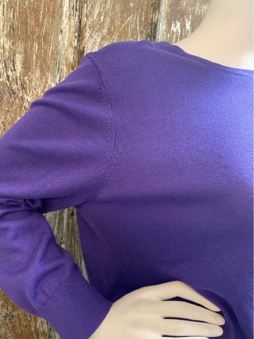 L. K. Bennett Size Extra Large Purple Cardigan