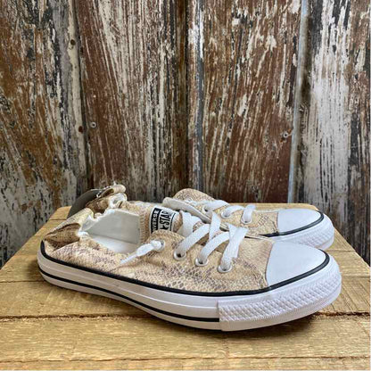 Converse 9 Tan Print Sneakers