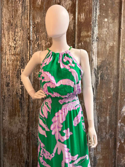 Lilly Pulitzer Size small Green & Purple Print Dress