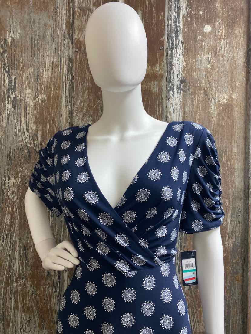 Tommy Hilfiger Size 16 (Extra Large) Blue Print Dress