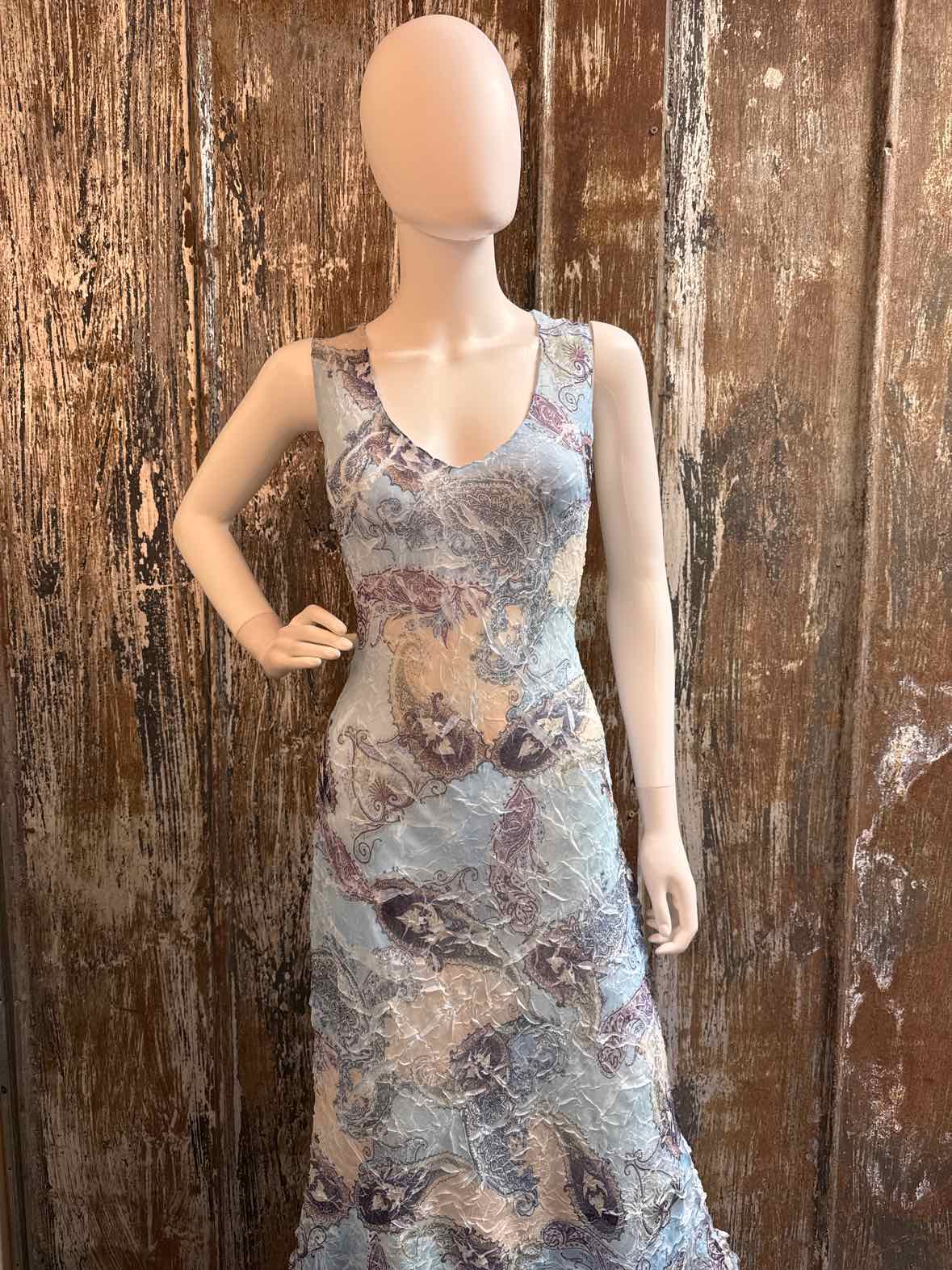 Komarov Size Medium Blue Dress