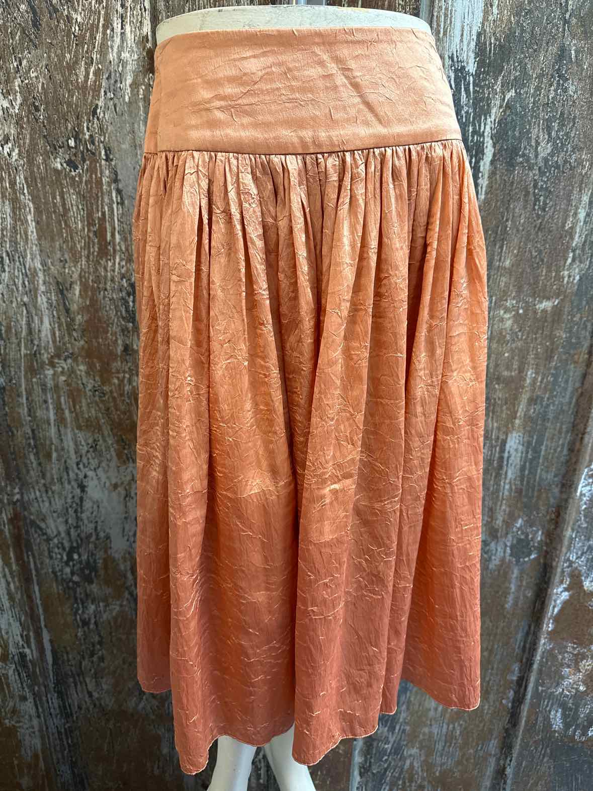 Talbots Size 2 Petite Orange Skirt