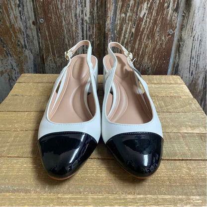 Kelly & Katie 8 White & Black Shoes