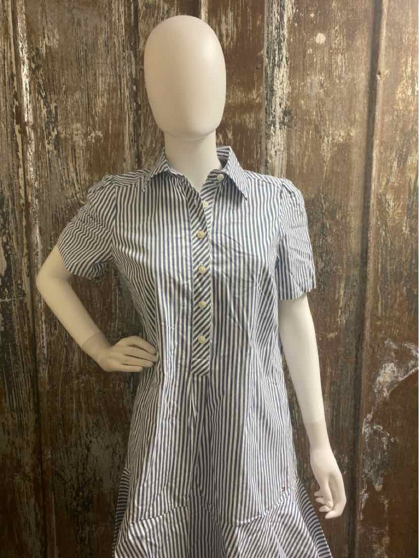 Tommy Hilfiger Size 6 (Small) blue stripe Dress