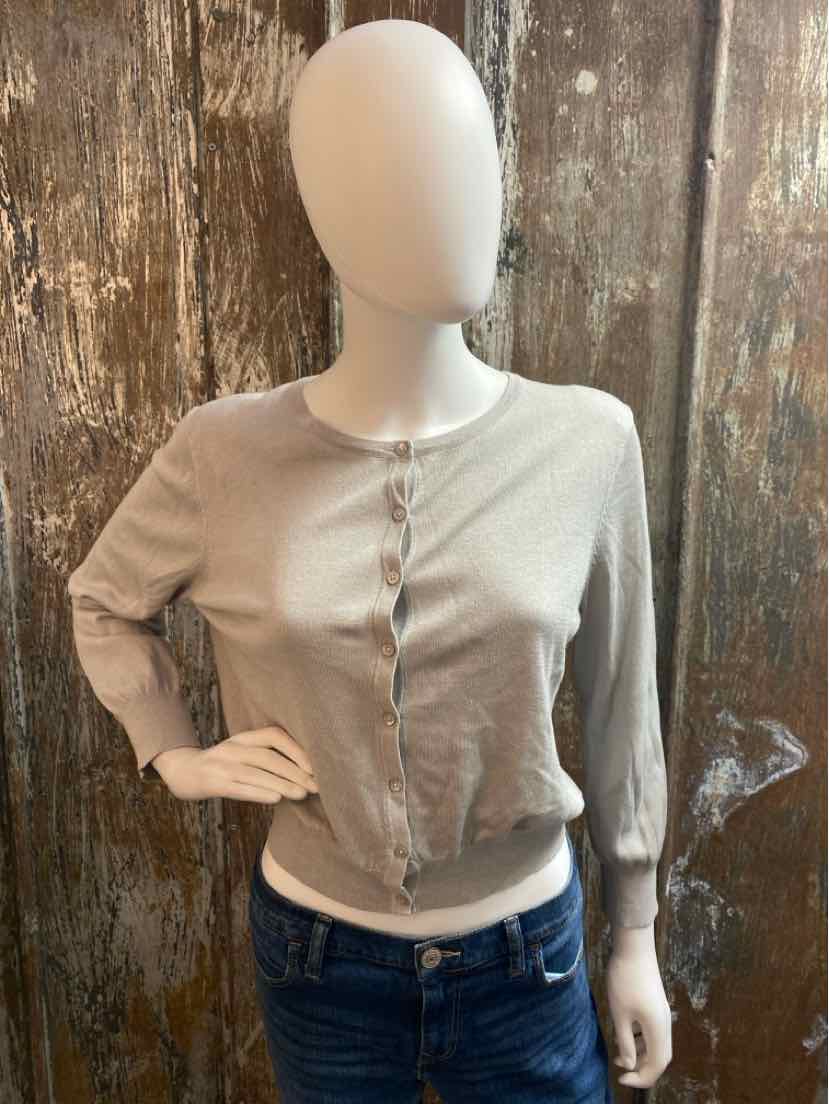 L. K. Bennett Size Large Gray Cardigan