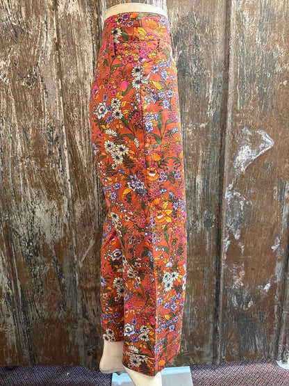 Maeve by Anthropologie Size 6 Brown floral print Pants