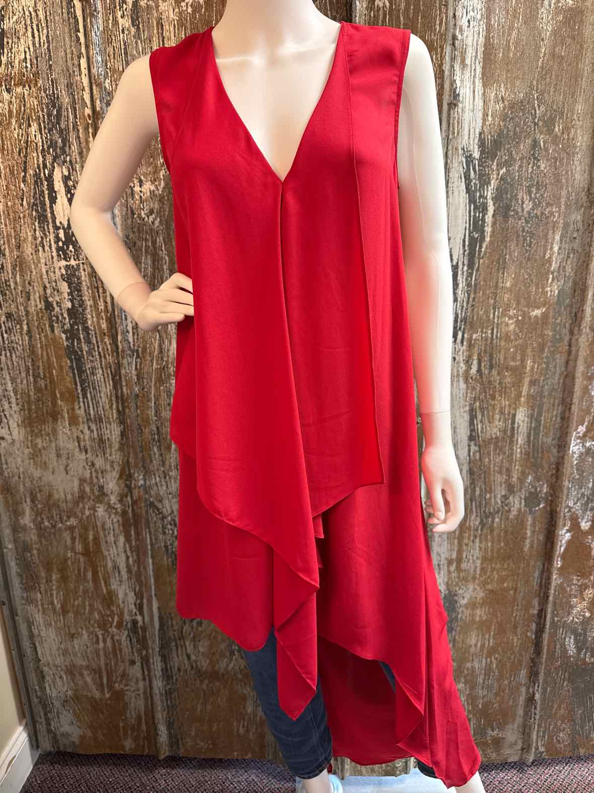 BCBG Maxazria Size small Red Tunic