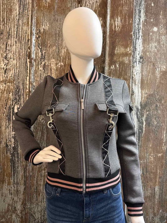 True Religion Size extra small Gray/pink Jacket