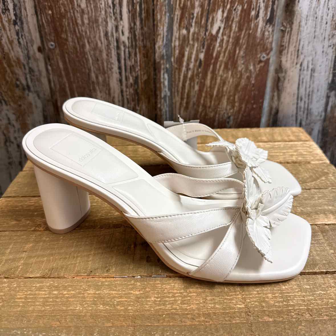 Dolce Vita 8 White Sandals