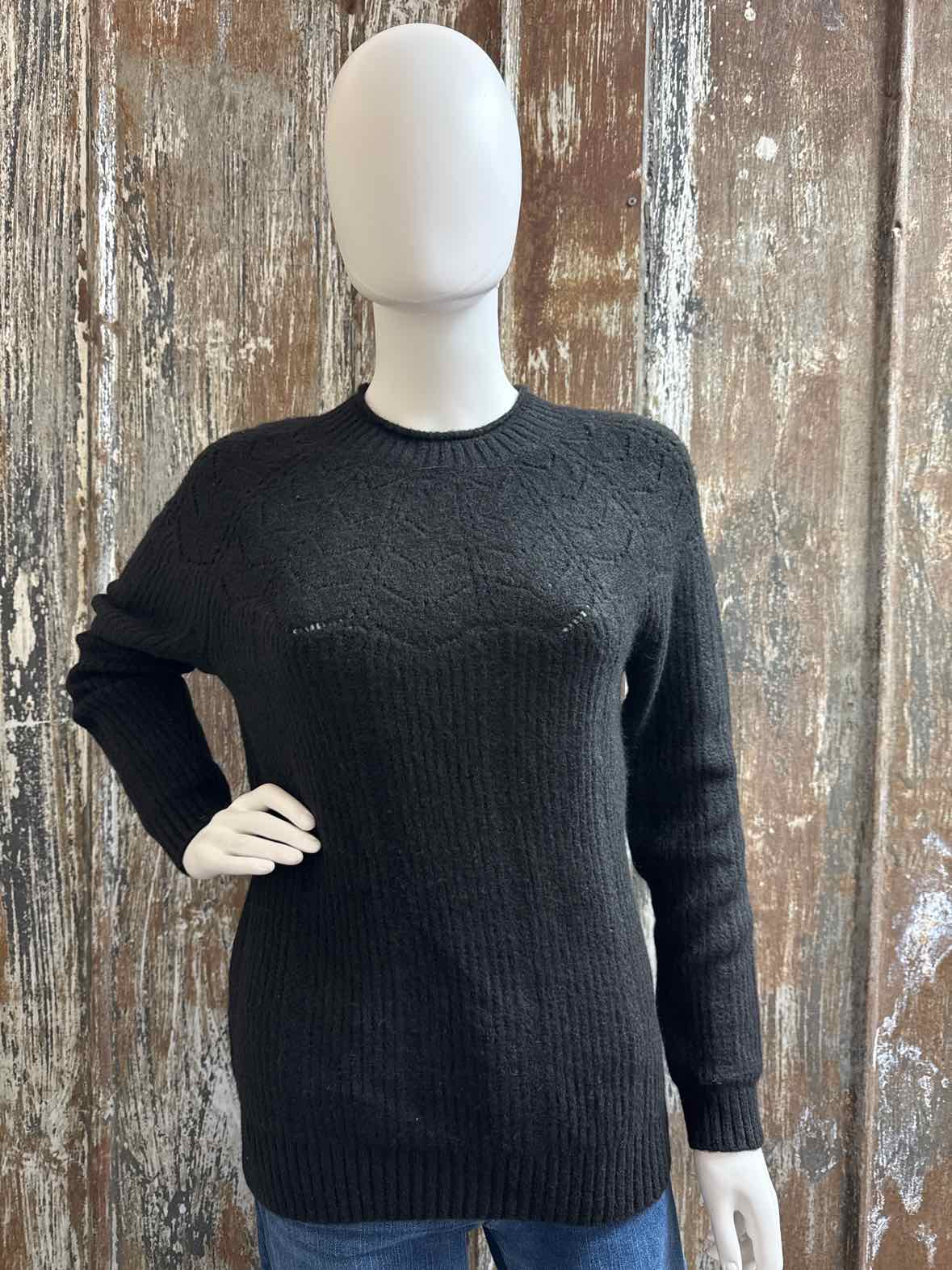 Talbots Size Medium Petite Black Sweater