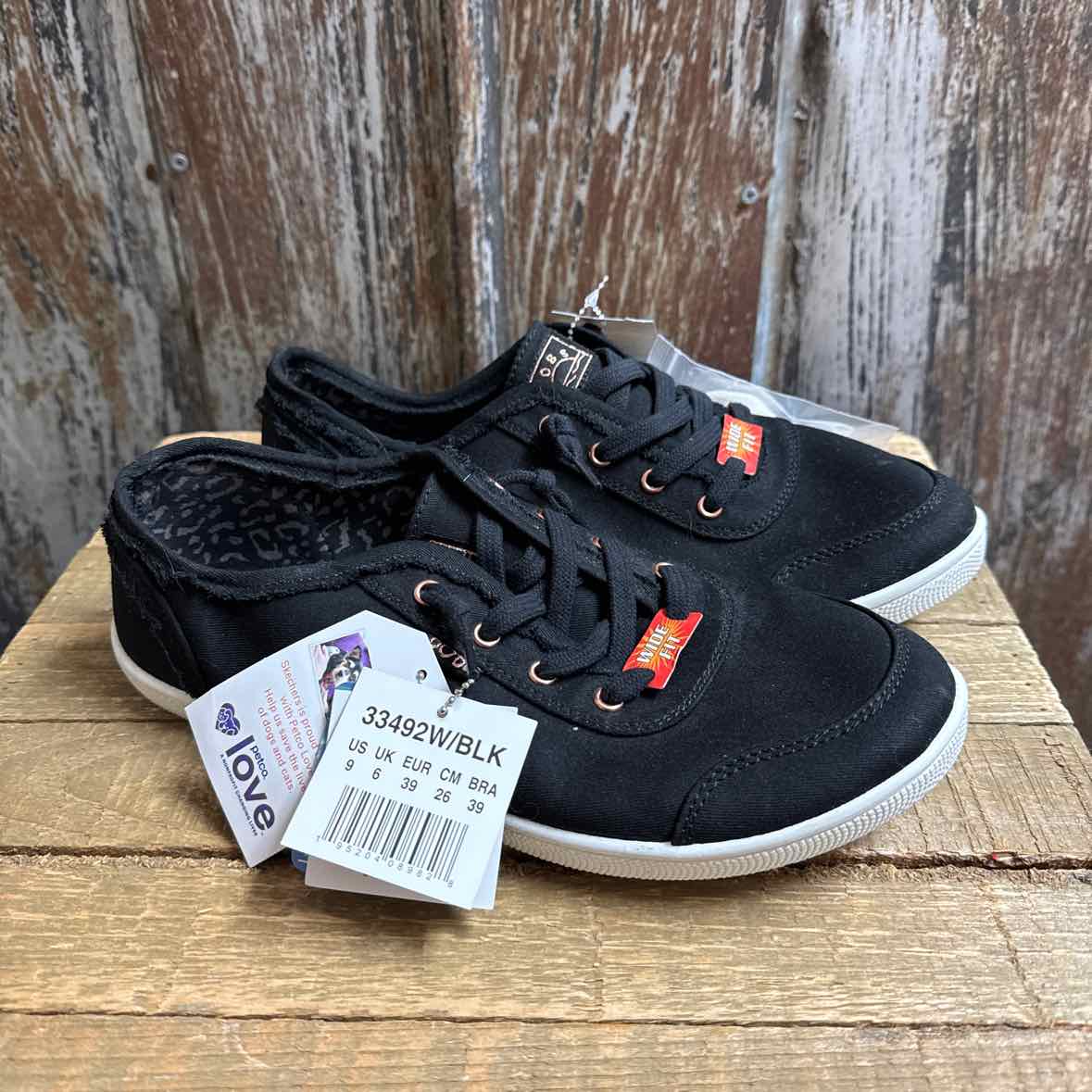 Bobs 9 Black Sneakers