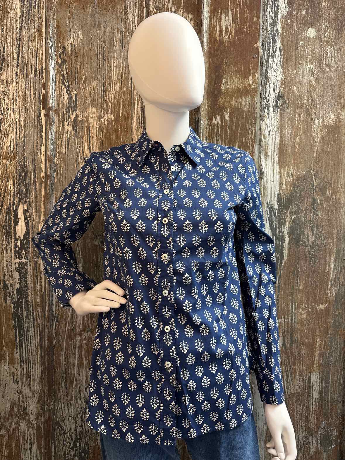 Talbots Size extra small Blue Print tops