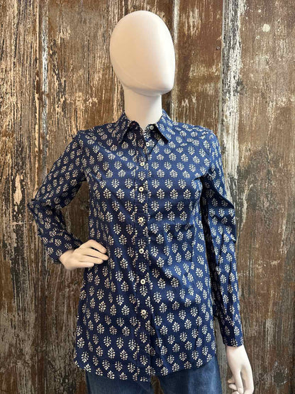 Talbots Size extra small Blue Print tops