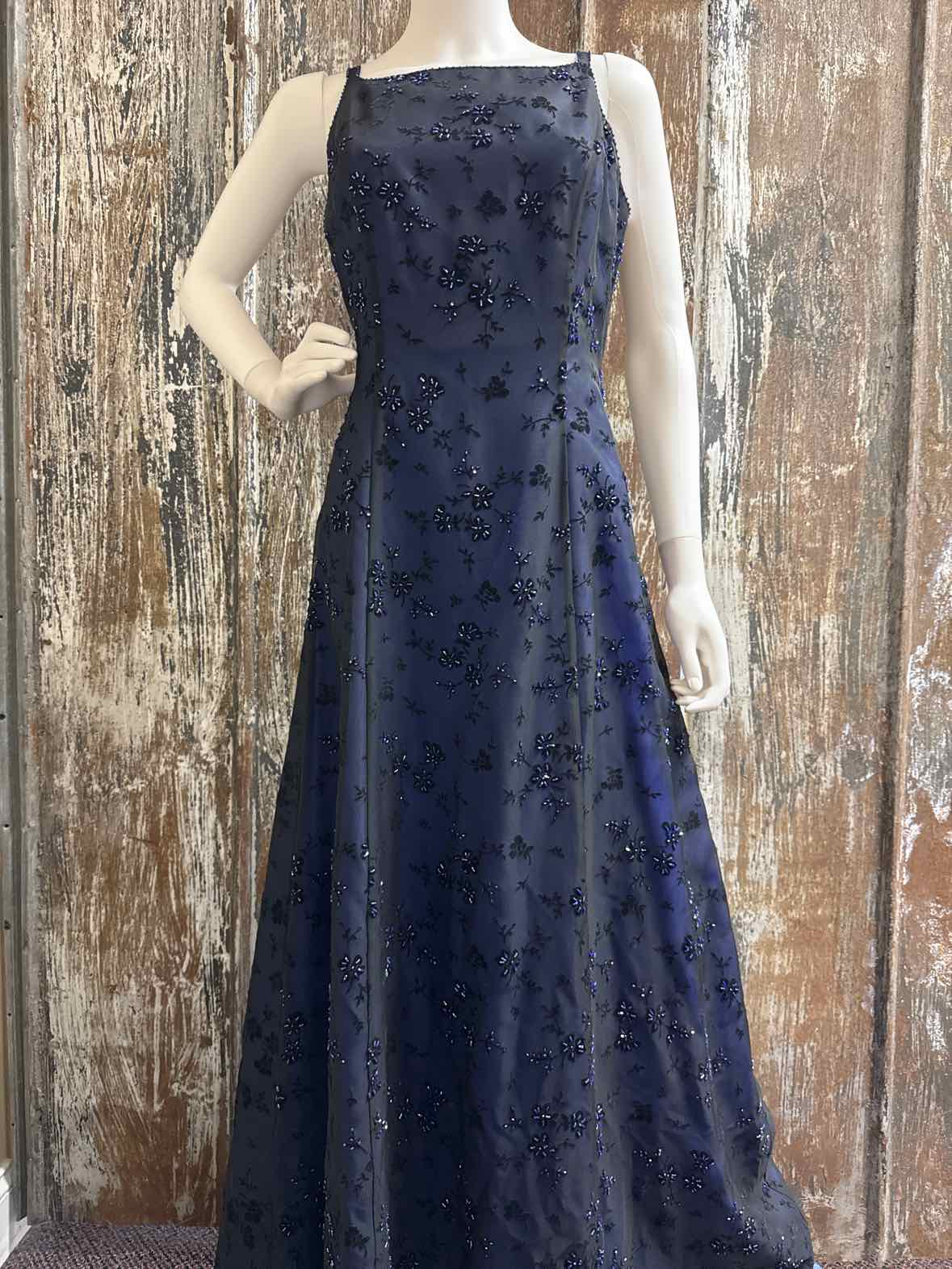 Betsy & adam Size 10 blue/black Evening Dress