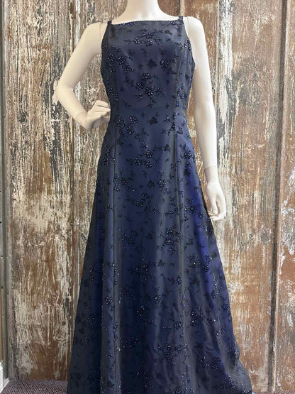 Betsy & adam Size 10 blue/black Evening Dress