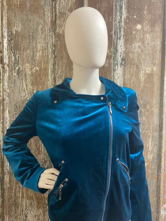 Belle Badgley Mischka Size Medium Teal Jacket