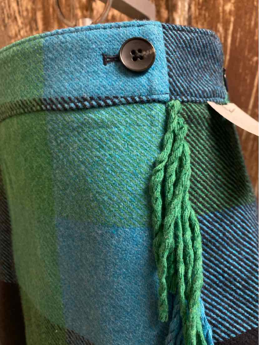 Talbots Size 2 blue/green plaid Skirt