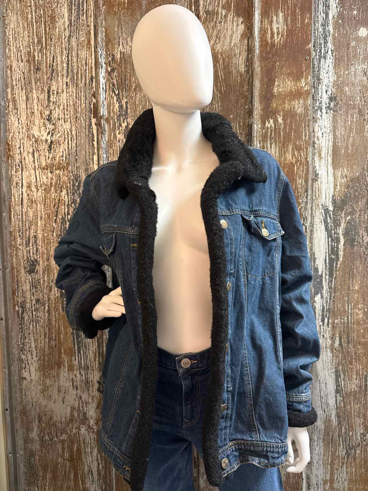 Dennis Basso Size Large Denim Jean Jacket