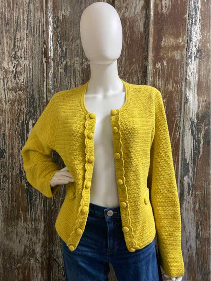 Boden Size 16 (Extra Large) Yellow Cardigan