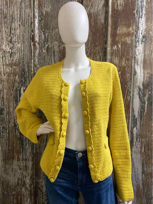 Boden Size 16 (Extra Large) Yellow Cardigan