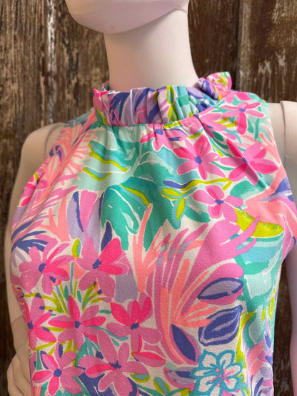 Lilly Pulitzer Size 2 (Extra Small) pink floral Romper