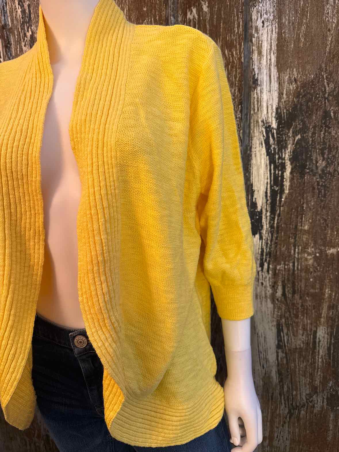 Chico's Size Large Yellow Cardigan