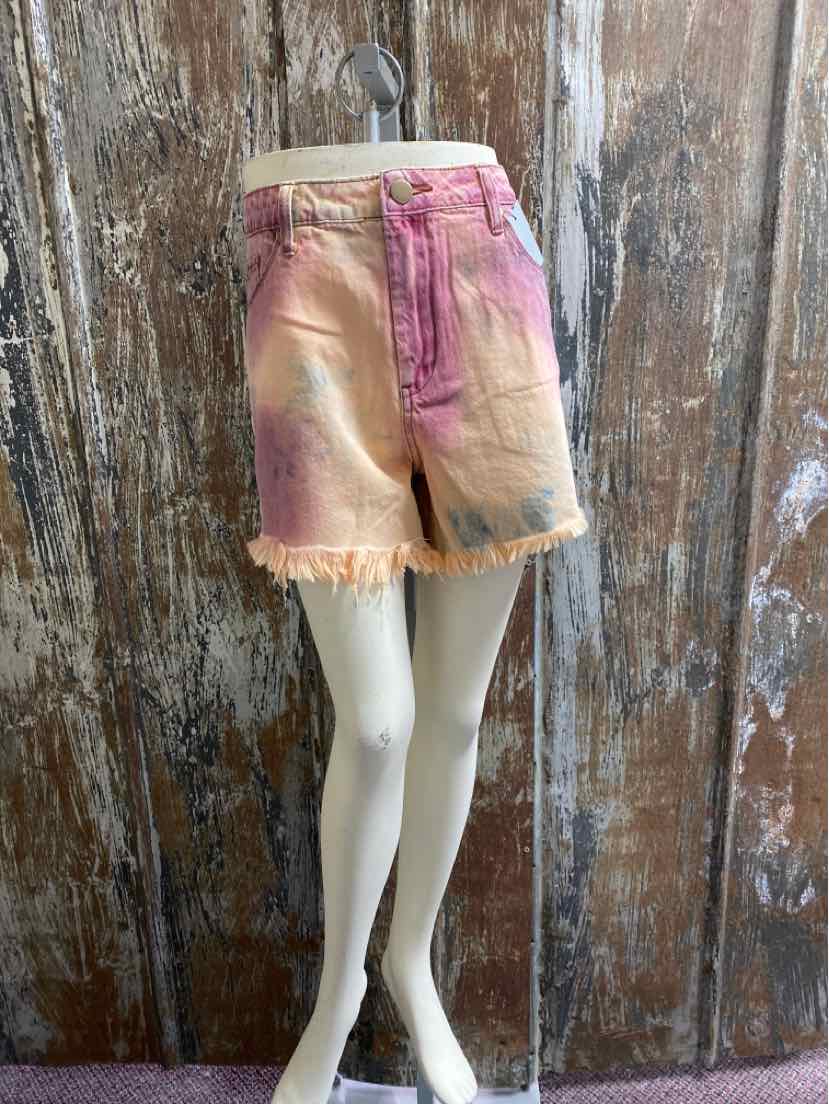 Easel Size Large (12/14) Pink Tie Dyed Shorts