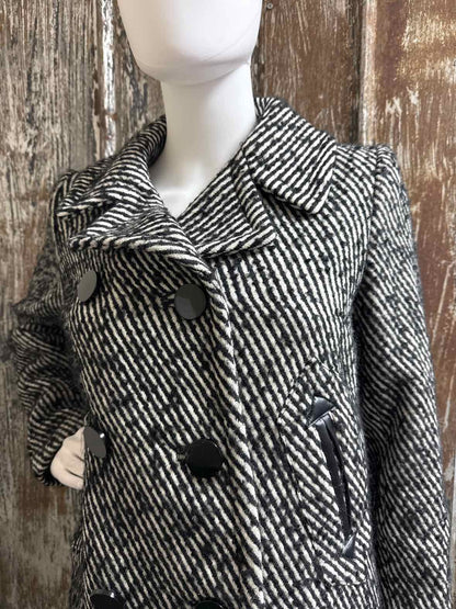 Milly Size 4 (Small) black/white Coat