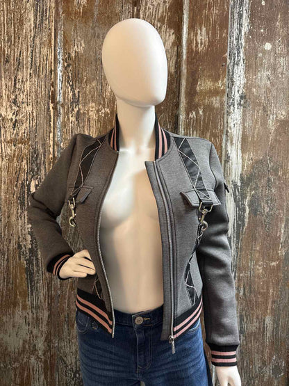 True Religion Size extra small Gray/pink Jacket