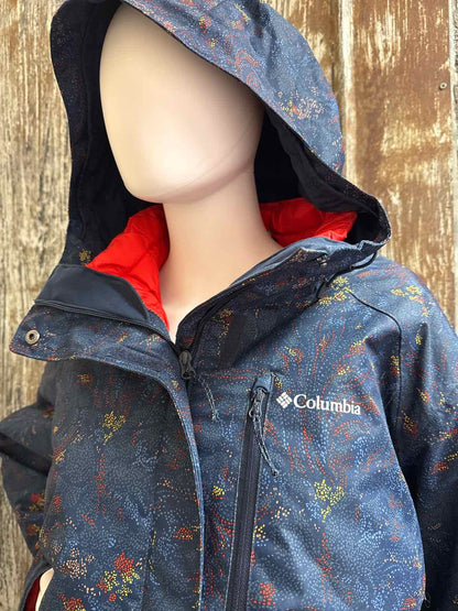 Columbia Size Extra Large Navy Print Winter Coat