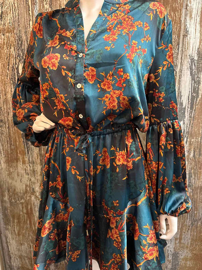 baltic born Size Large Green & Brown Dress