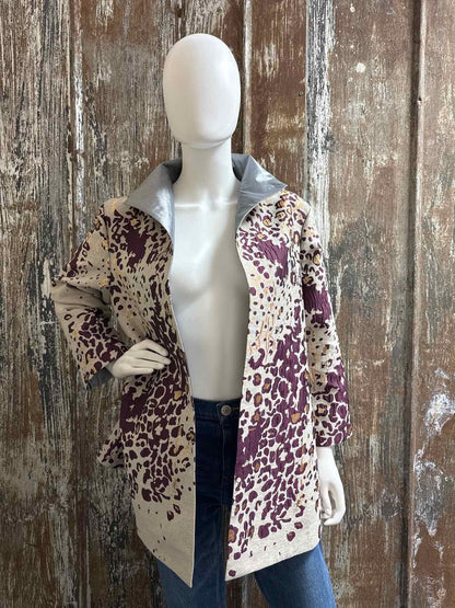 Grace Chuang Size Large Silver & Purple Jacket