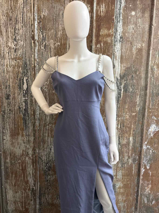 Likely Size 8 (Medium) blue/gray Evening Dress