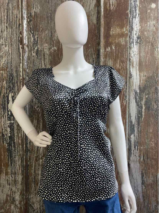 Kasper Size 16 (Extra Large) Black polka dot tops