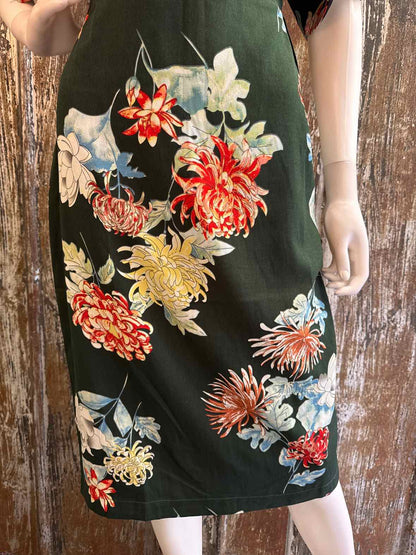 Elise Design Size 14 (Large) Green floral print Dress