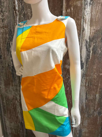 marimekko Size 8/10 Orange/Blue Dress