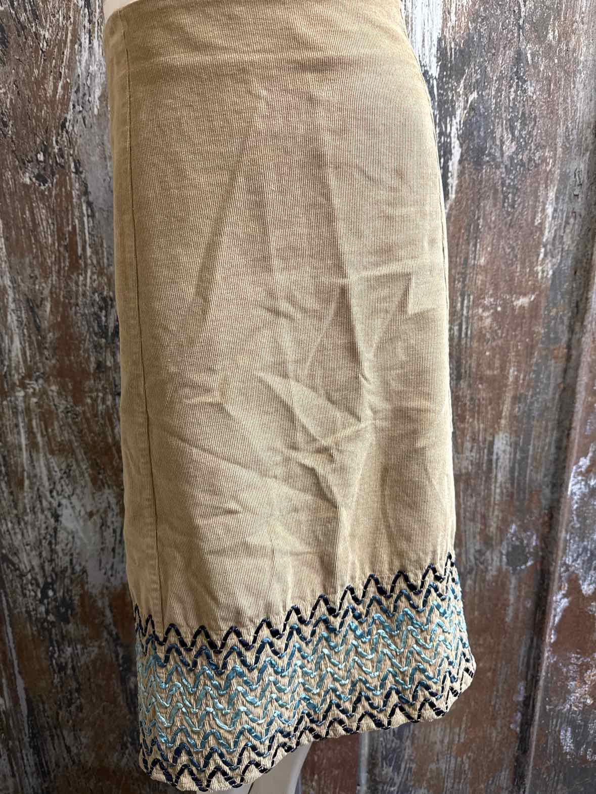 Boden Size 12 Long brown/blue Skirt