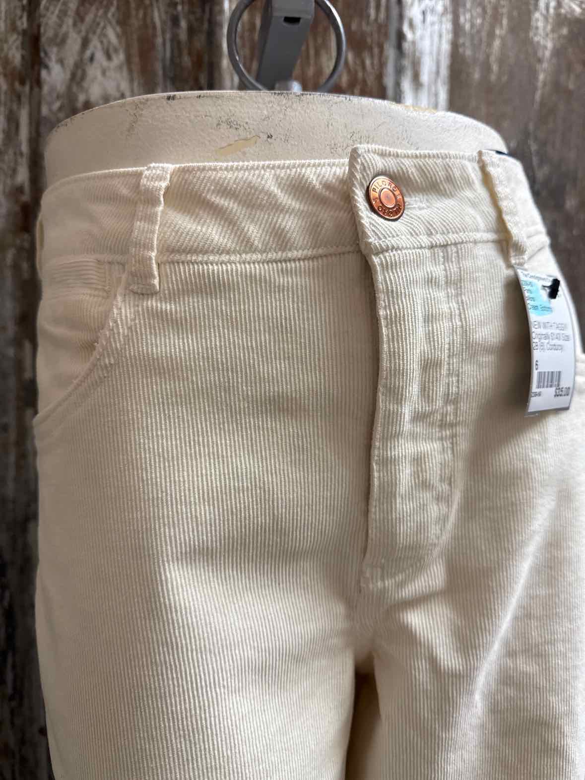 pilcro Size 6 Cream Pants