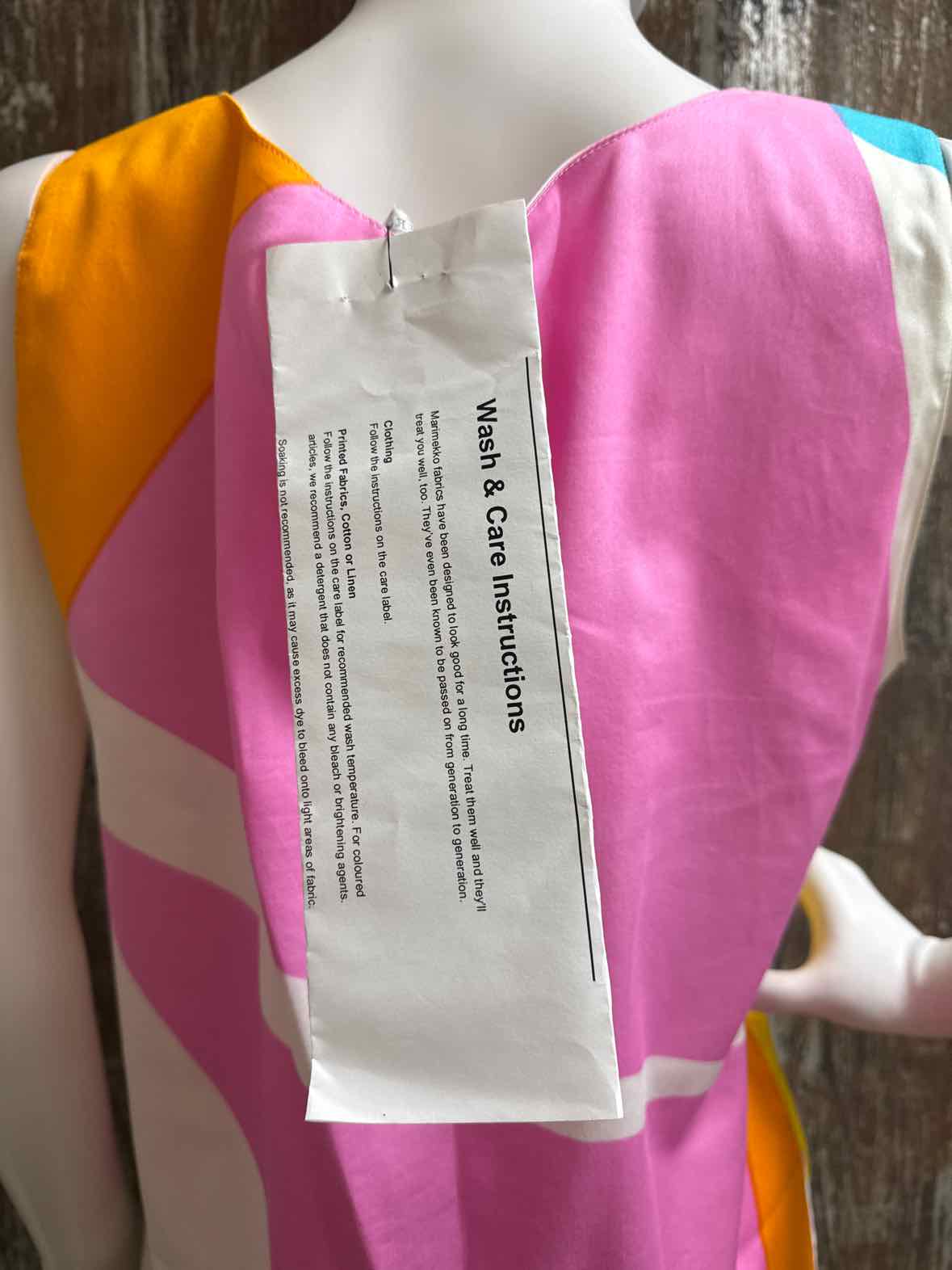 marimekko Size 8/10 Orange/Blue Dress
