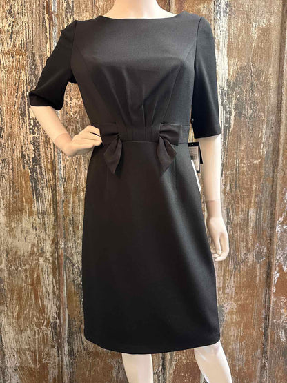 Adrianna Papell Size 8 (Medium) Black Dress