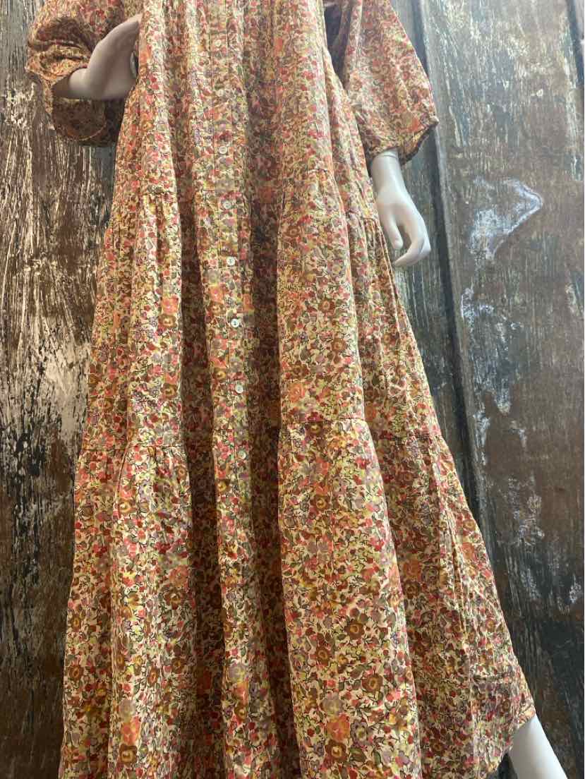 Natural Life Size Large Brown floral print Dress