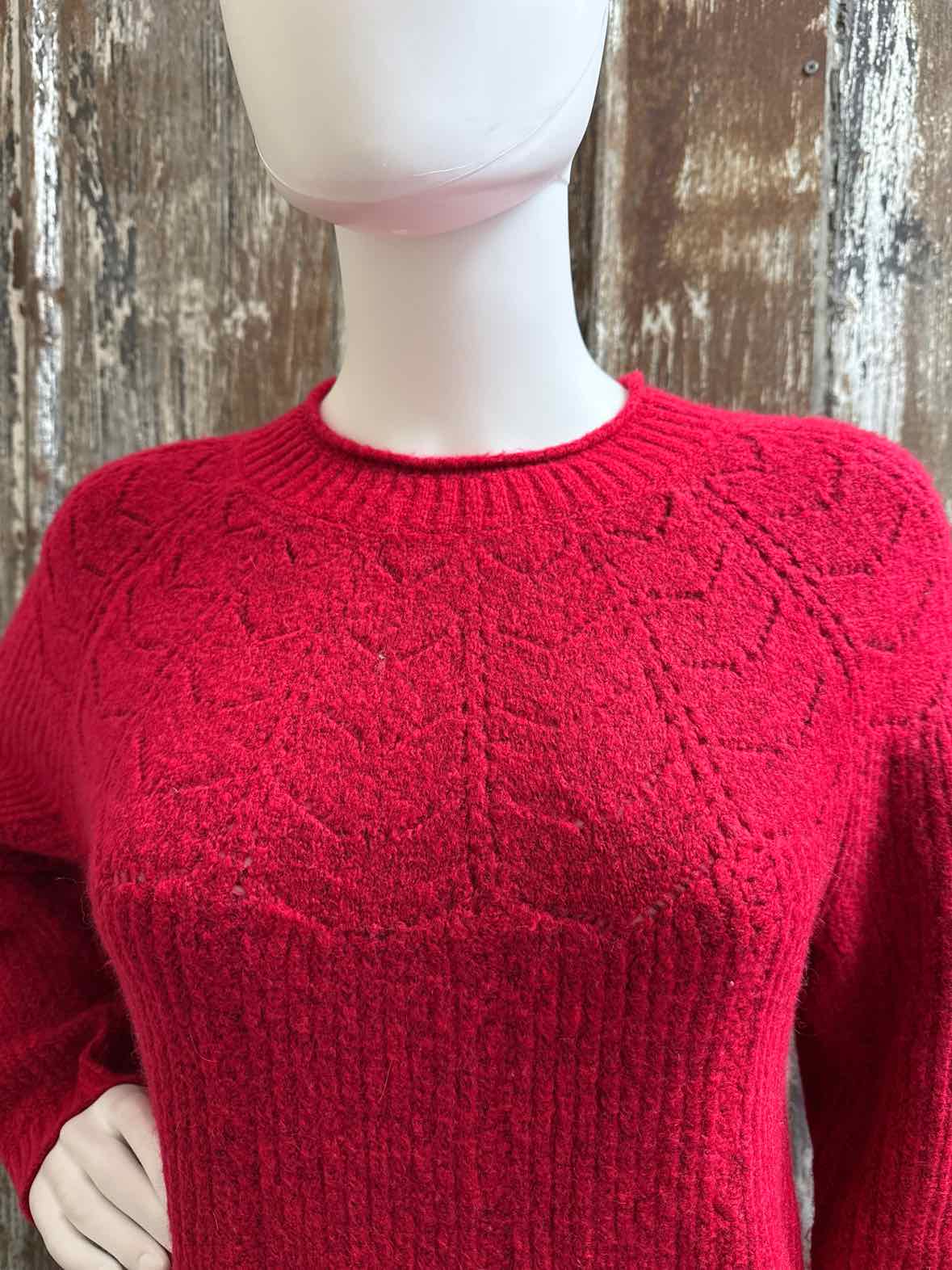 Talbots Size Large Petite Red Sweater
