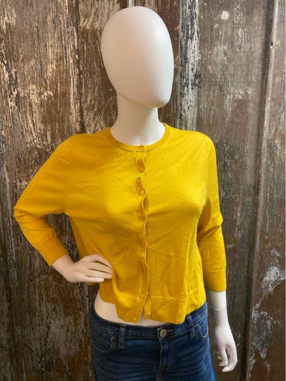 L. K. Bennett Size Large Yellow Cardigan