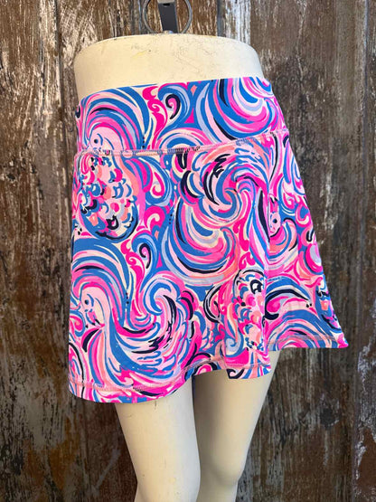 Lilly Pulitzer Size Small (4/6) Pink & Blue Print Skorts