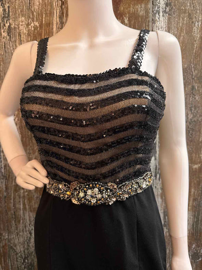 Terani Size Small (4/6) Black Dress