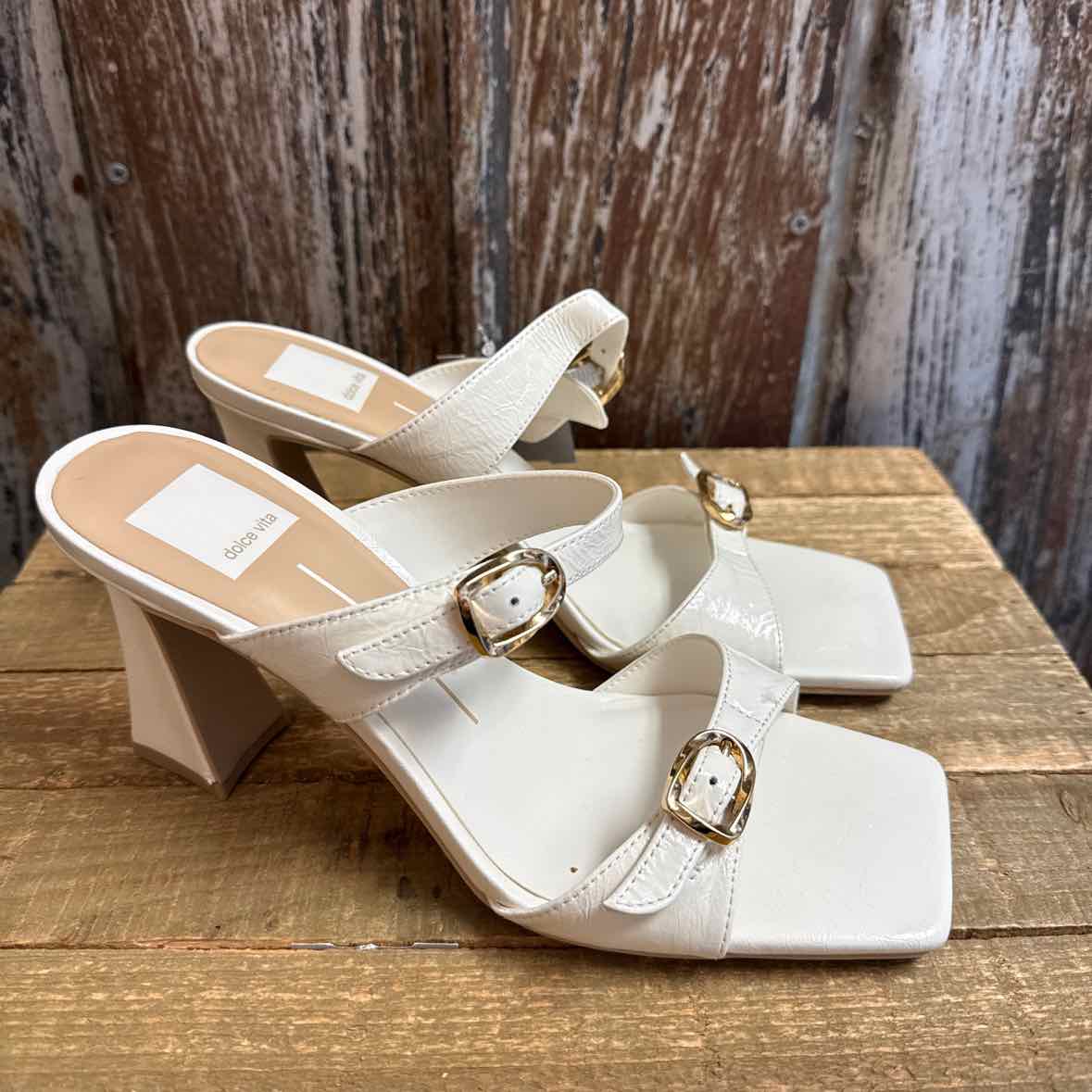 Dolce Vita 8 White Sandals