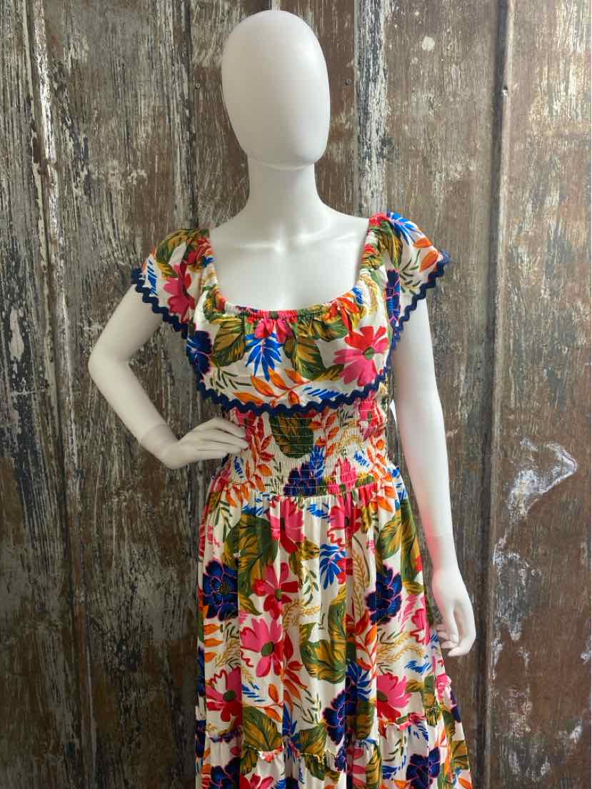 Sam & Jess Size Medium Multi Color Print Dress
